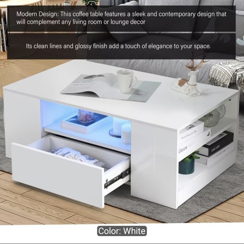 Tavolino caffè led - da,