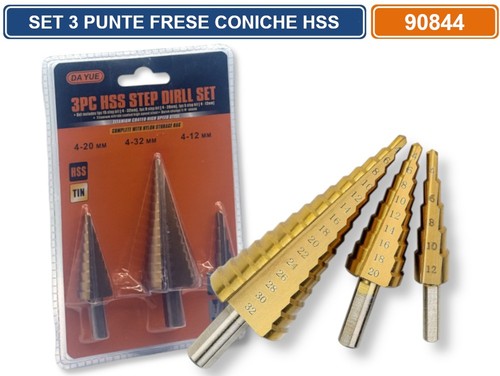 Set pezzi frese coniche - set,
