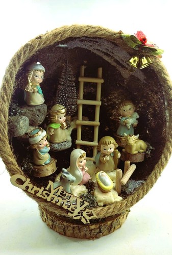 Presepe diorma completo fatto - presepe,