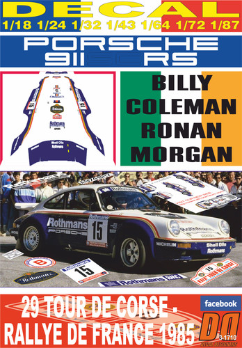 Decal porsche 911 b - sc,