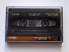 1x TDK SA-X 60 Cassette Tape 1995 + ottime condizioni + very good cond. +