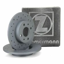 Coppia Dischi Freno Posteriori Forati 240mm Zimmermann Abarth 500/595 1.4 Turbo
