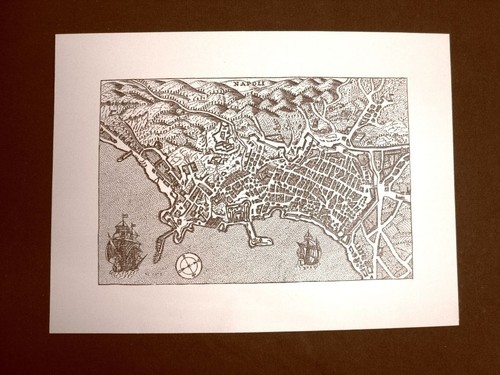 Antica veduta della città - della, di