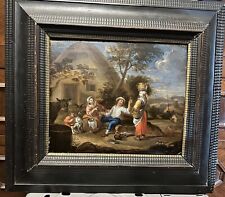 Antico Dipinto Olio Su Tavola