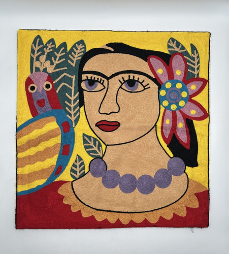Copricuscino frida kahlo stile - copricuscino,
