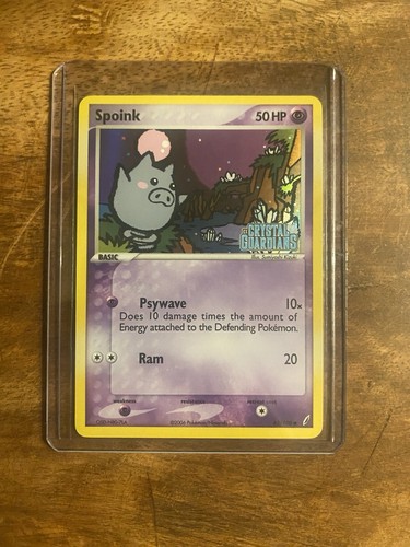 Pokémon tcg spoink crystal - ex,