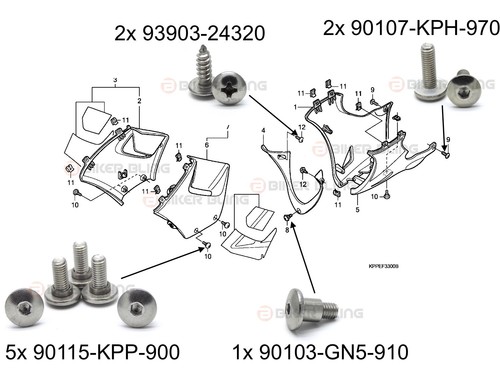 Honda cbr125r 2004 - cbr125r, carena
