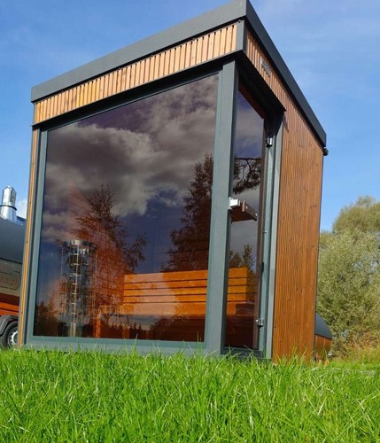 Sauna esterno porto con - da,