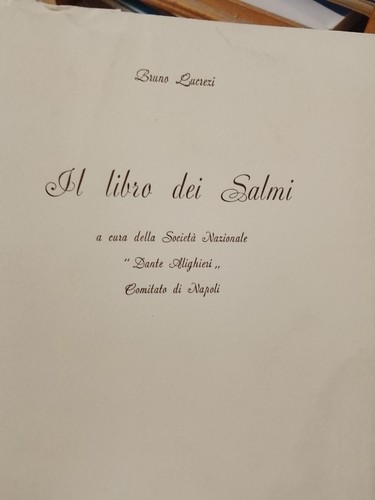 Libro dei salmi - dei, bruno