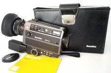 Design vintage. Beaulieu 1008 XL. Macchina fotografica Super 8 e custodia originale /