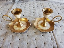 CANDELABRI PORTACANDELE COPPIA