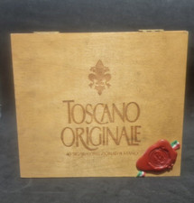 Scatola Porta Sigari Legno Vuota Toscano Collezione Vintage 