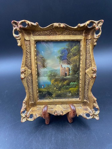 Quadro vintage olio 17x14cm