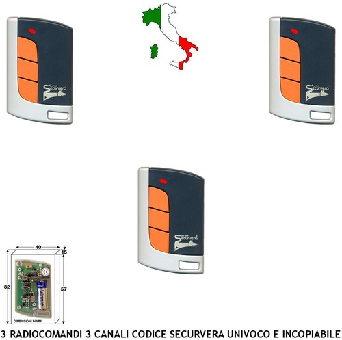 Telecomando 433 mhz 3 - 433,92,