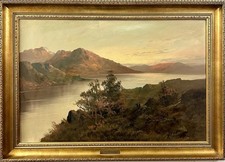 F E Jamieson (inizio XX secolo): paesaggio, olio su tela