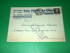 Cartolina Pubblicità - Legatoria di Libri Ditta Pietro Castelli ( Brescia ) 1940