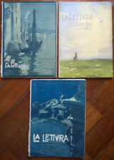 Riviste d'epoca LA LETTURA 1911 n. 8 - 11 – 12 (3 numeri)