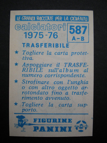 Figurina panini calcio 1975 - panini, 1975/76