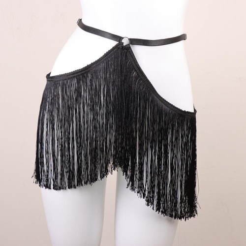 Womens fringe belt skirt - fringe,