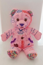 Tyco Doodle Bear 1995 Peluche Rosa Vintage