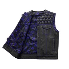 Gilet moto pelle uomo - gilet,