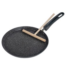 STONELINE Padella per crepes ad induzione da 25 cm, con posate,