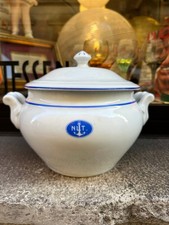 NAVE SHIP LINER Navigazione Libera Triestina Trieste Lloyd zuppiera ceramica