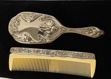 Set vanity vintage placcato