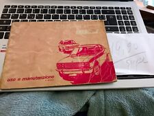 MANUALE USO E MANUTENZIONE FIAT 128 SPORT COUPE'