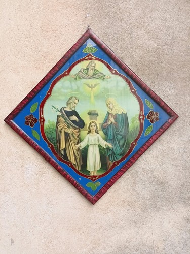 Antico quadro sacra famiglia - antico,
