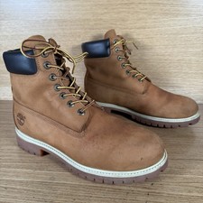 Timberland stivali classici da uomo 6 pollici taglia 9 UK (9,5 US) con lacci di grano marrone 
