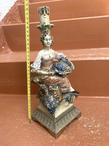 Statua dipinta mano ceramica - statua, a