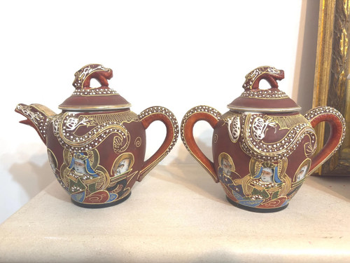 Set vintage dragonware moriage - vintage,