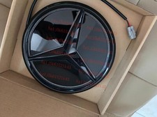 Per W176 W205 W212 Luce LED Illuminata Griglia Anteriore Emblema Stella Nero 2011-2018