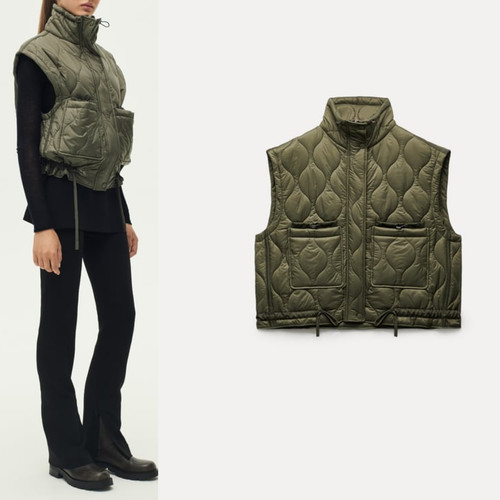 Zara women puffer gilet - gilet, in
