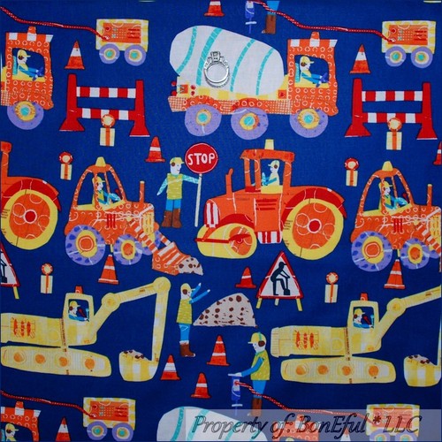 Boneful tessuto cotone blu - tessuto, fq
