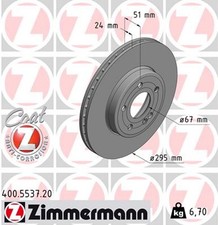 2 dischi freno Zimmermann Coat Z 400.5537.20 per Mercedes Classe Sports Tourer
