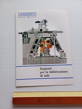 Innocenti Impianti per la Fabbricazione di Tubi 1963 depliant originale
