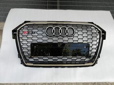 GRIGLIA ANTERIORE AUDI A1 S1 RS1 2014-2017 CORNICE CROMATA+loghi inclusi