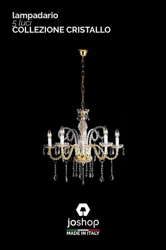 Lampadario luci cristal - 5,