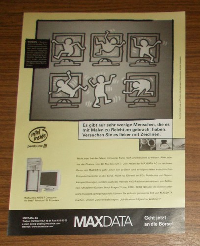 Rara pubblicità maxdata - pubblicità,