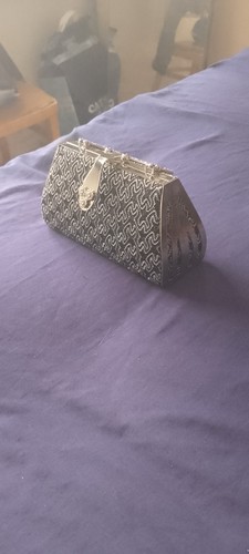 Pochette nera argento - pochette,