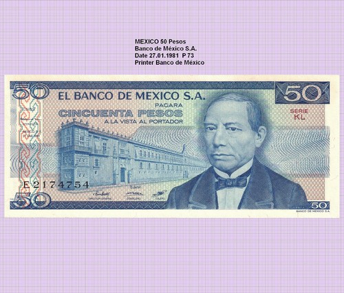 Messico pesos 1981 - 50,