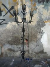 Antico Candeliere In Ferro