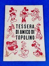 TESSERA DI AMICO DI TOPOLINO