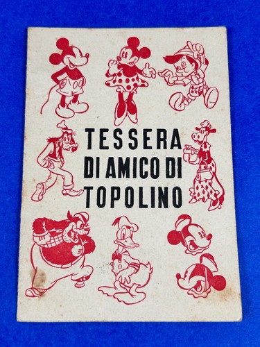 Tessera amico topolino - tessera,