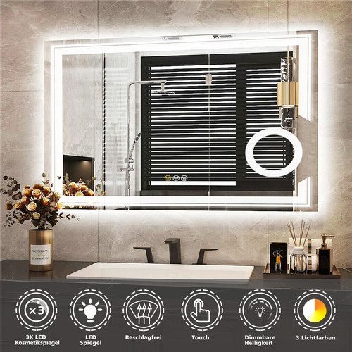 Specchio bagno led con