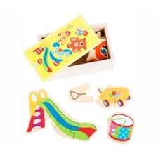 Set 5 puzzle in legno