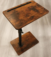 Divano Bracciolo Vassoio Tavolo 360 Girevole Regolabile Laterale per Divano o Letto