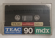 TEAC MDX 90 1985 METAL TIPO 4 IV VERSIONE BLU musicassette vergini cassette